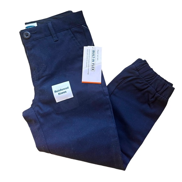 Navy Blue Jogger Style Chinos - Picture 2 of 5
